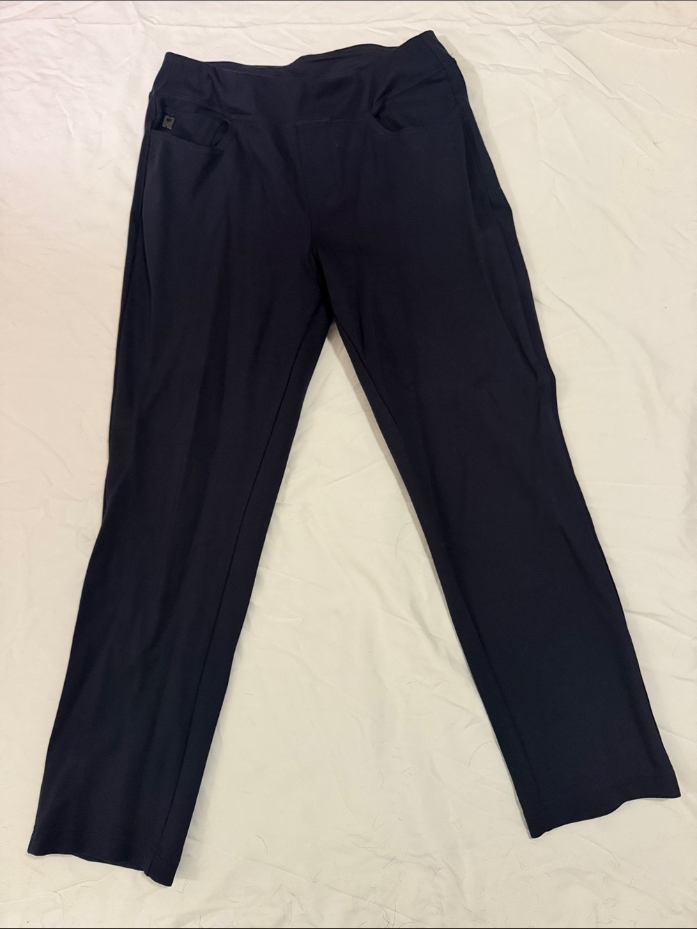 Belle by Kim Gravel Navy Boot Cut Women's Pants